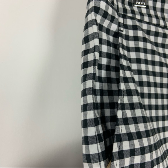 J. Mclaughlin Gingham Shorts Sz 6 Black White - Picture 4 of 7